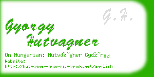 gyorgy hutvagner business card